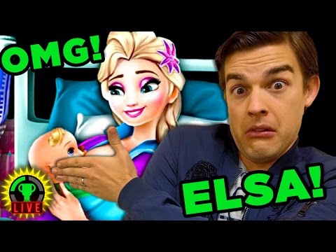 FREAKY FROZEN Games with Anna and Elsa!