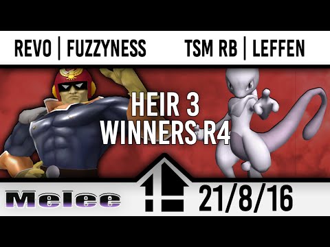 Heir III Winners R4 - Revo | Fuzzyness (Falcon, Jiggs, Marth) vs TSM RB | Leffen (Mewtwo)