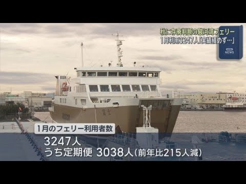 YouTube Video 駿河湾フェリーの１月の利用者の数は伸び悩む　存続の危機は続く　静岡市清水区