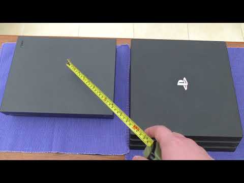 Xbox One X vs PS4 Pro - Size Comparison (4K)