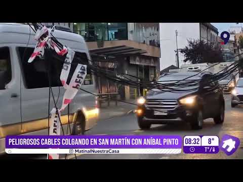 NUEVAMENTE CABLES CAÍDOS EN ESQUINA SAN MARTÍN CON ANÍBAL PINTO