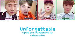 [JPN|ROM|ENG] BTOB - Unforgettable Lyrics