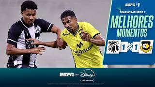 CEARÁ SAI NA FRENTE, MAS CEDE O EMPATE AO SÃO BERNARDO NA SÉRIE B | MELHORES MOMENTOS