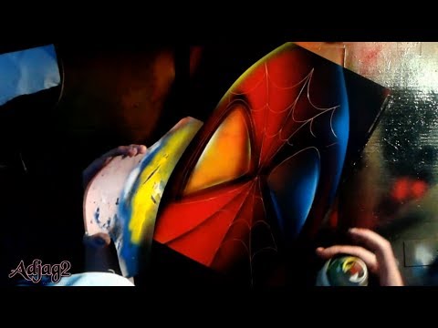 Spray Paint Art 8 -  Spiderman (Extended Version)