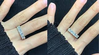 5 Princess Moissanite Band Review by shopmoissanite.co.uk