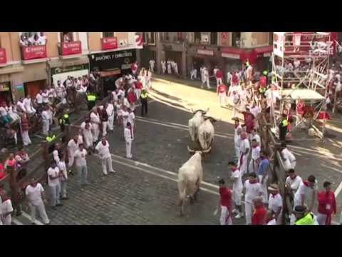 El segundo encierro de Sanfermines deja cinco heridos