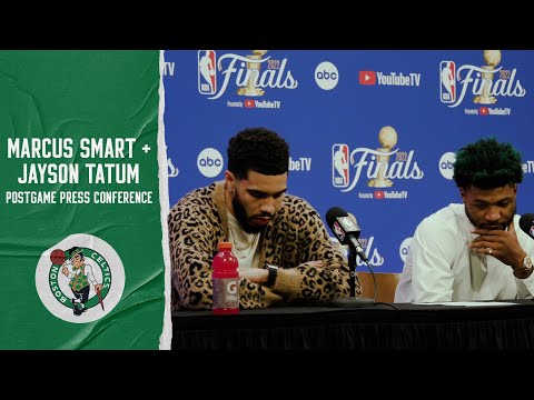 Jayson Tatum + Marcus Smart Postgame Media Availability | NBA Finals Game 6 | Celtics vs. Warriors