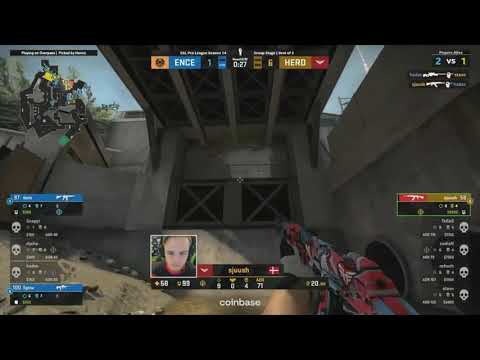 heroic sjuush 1v3 clutch / ENCE vs Heroic  ESL Pro League l CSGO  #csgo #HERO #ENCE