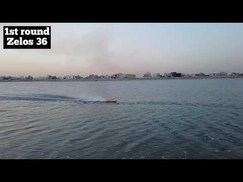 Testing the Zonda 1040 with some upgrades brushless rc boat top speed / mono / zelos 36