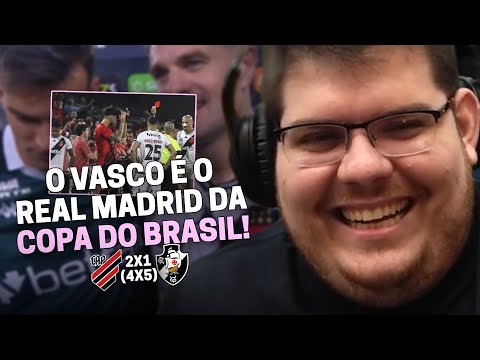 CASIMIRO REAGE: ATHLETICO-PR 2 (4) X (5) 1 VASCO DA GAMA - COPA DO BRASIL 2024  | Cortes do Casimito