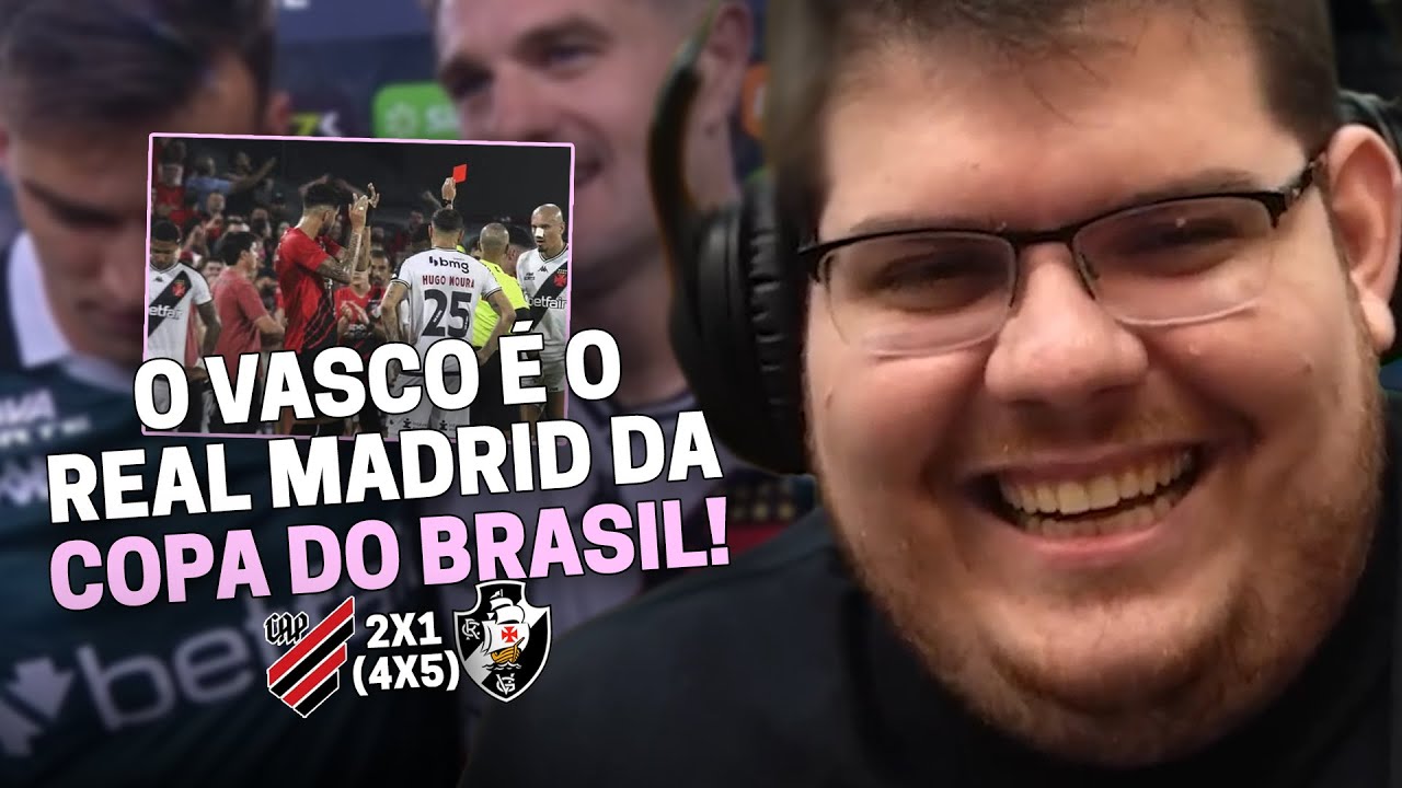 CASIMIRO REAGE: ATHLETICO-PR 2 (4) X (5) 1 VASCO DA GAMA - COPA DO BRASIL 2024  | Cortes do Casimito