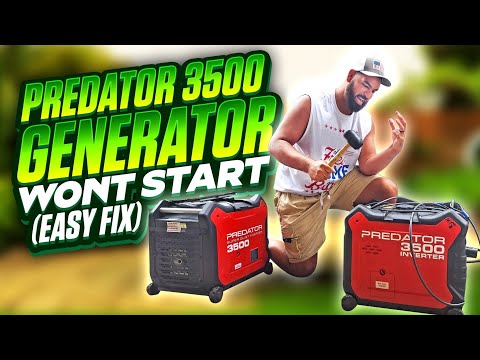 PREDATOR GENERATOR WONT START BUT I FOUND A FIX ( GENERATOR TROUBLESHOOTING )