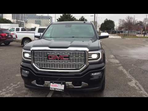 2017 GMC Sierra 1500 Denali 4WD Crew Cab Power Running Boards Black Oshawa ON Stock #170610