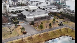 駿府城　空撮動画