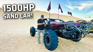 We RACE a 1500HP Tatum sand car vs Cleetus!