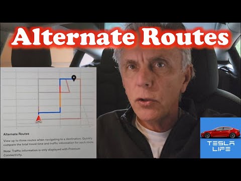 Tesla's New Alternate Route Navigation Feature