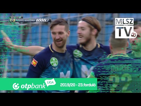 Vanecek David gólja az Újpest FC – Puskás Akadémia FC mérkőzésen