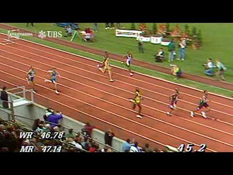 Stéphane  Diagana -  Record  d 'Europe  du  400m  haies  47.38 WOW. 1995.