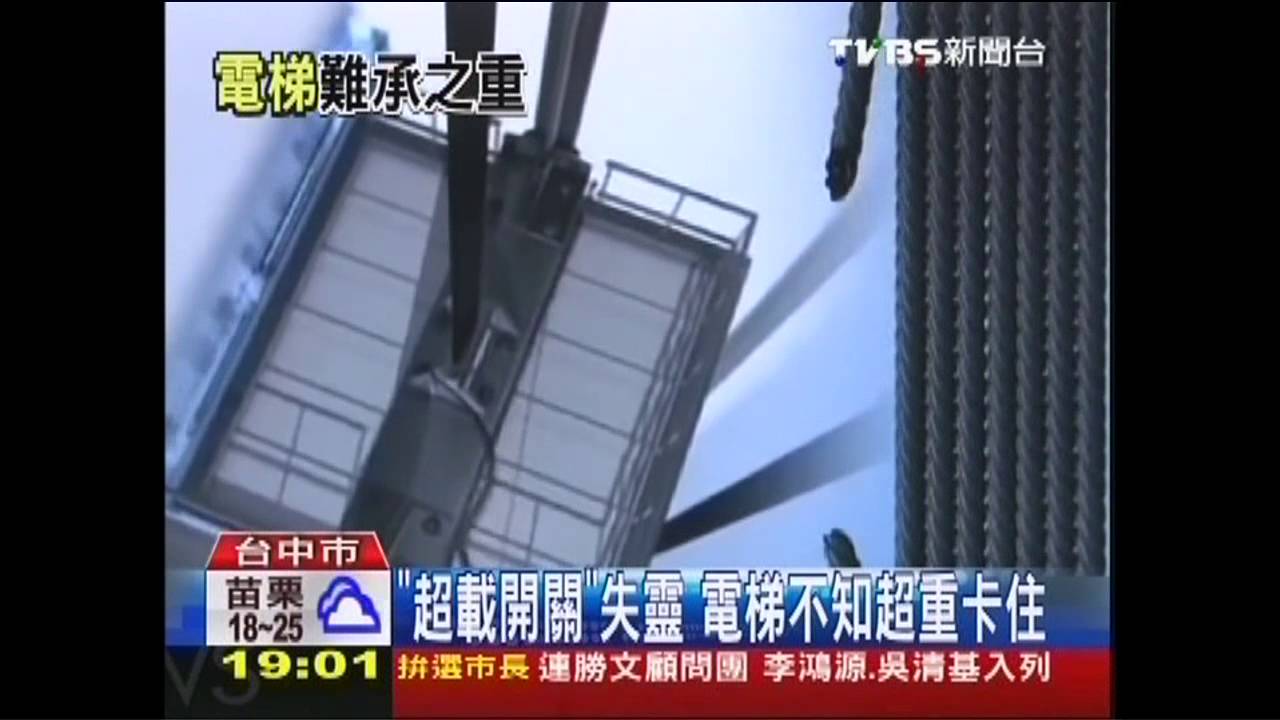 「超載開關」失靈　電梯不知超重卡住
