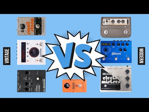 Modulation Effect Pedals - Vintage vs. Modern - Audio Comparison (no talking)