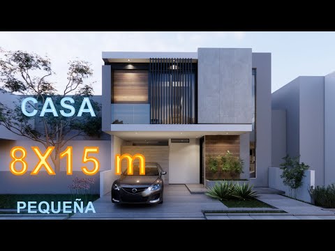 CASA PEQUEÑA EN TERRENO DE 8X15 M | 3 RECÁMARAS