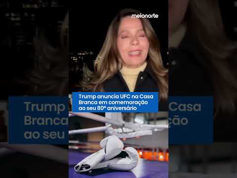 Trump anuncia UFC na Casa Branca em comemoração ao seu 80º aniversário #shorts