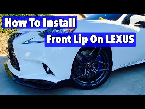 How To Prepare And Install Front Lip On LEXUS IS250 - IS350