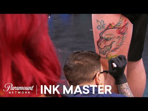 Freehanded Freestyle - Adaptability: Face Off Tattoo | Ink Master: Shop Wars (Season 9)