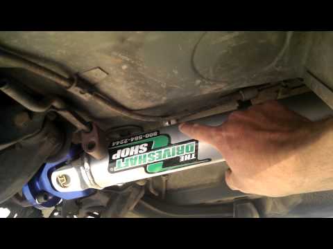 2004 GTO aluminum drive shaft swap video 4