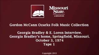 McCann: Bradley & Loren Interview, October 3, 1974