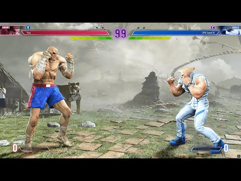 Sagat vs Guile (Hardest) - Street Fighter 6. | Epic Battle