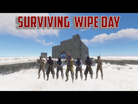 SURVIVING A 500 POP SERVER ON WIPE DAY | RUST GROUP SURVIVAL (S7 EP1)