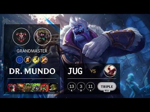 Dr. Mundo Jungle vs Lee Sin - EUW Grandmaster Patch 10.14