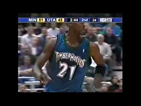 NBA Greatest Duels  Kevin Garnett vs Karl Malone  !  Power Forward Battle  ! 2 17 2003