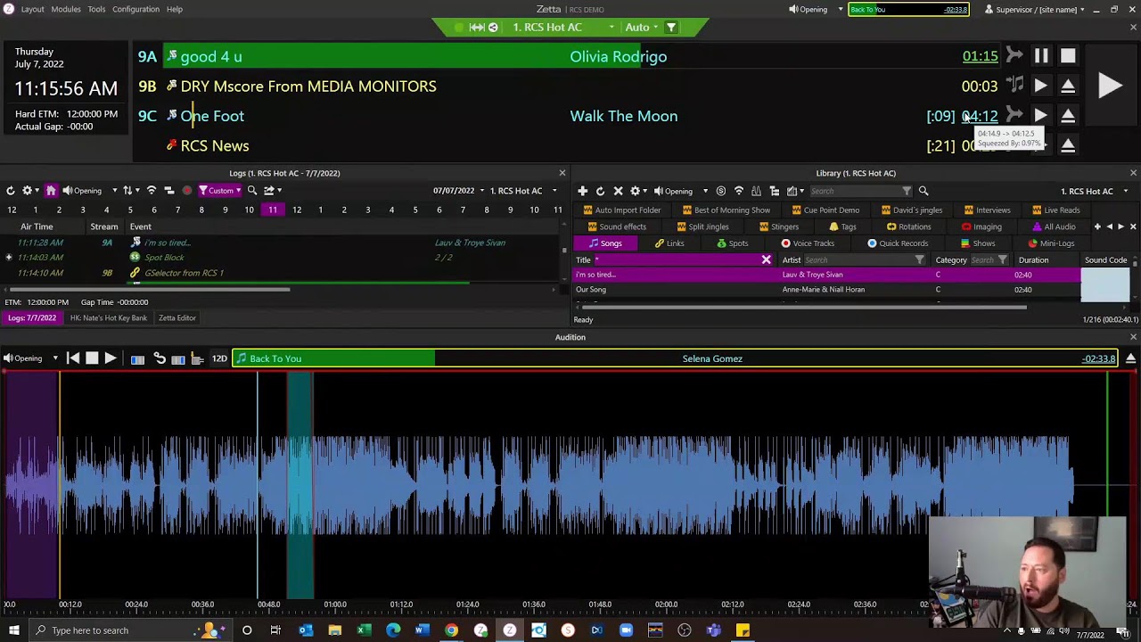 RCS Live: Zetta's Audition Module