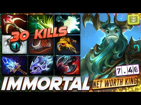 [7.40] Nature's Prophet 30 Frags Net Worth King - Dota 2 Pro Gameplay [Watch & Learn]