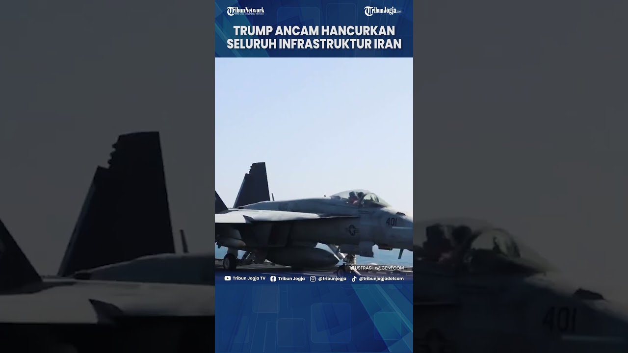 TRUMP KEMBALI TEBAR ANCAMAN, SIAP HANCURKAN INFRASTRUKTUR PENTING IRAN DALAM SEMALAM #Shorts