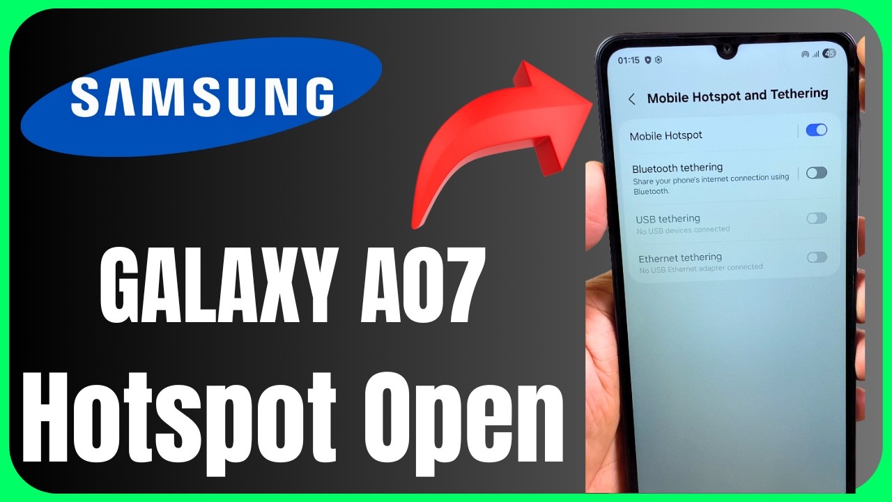 How to Open Personal Hotspot on Galaxy A07 | Share Your Internet Easily 🔥
