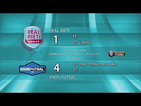 REAL RIETI vs KAOS FUTSAL  - Serie A 2015/16 - 19° giornata