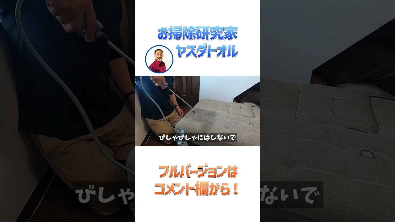 ソファーを水で丸洗いできる掃除機を買ってみました。