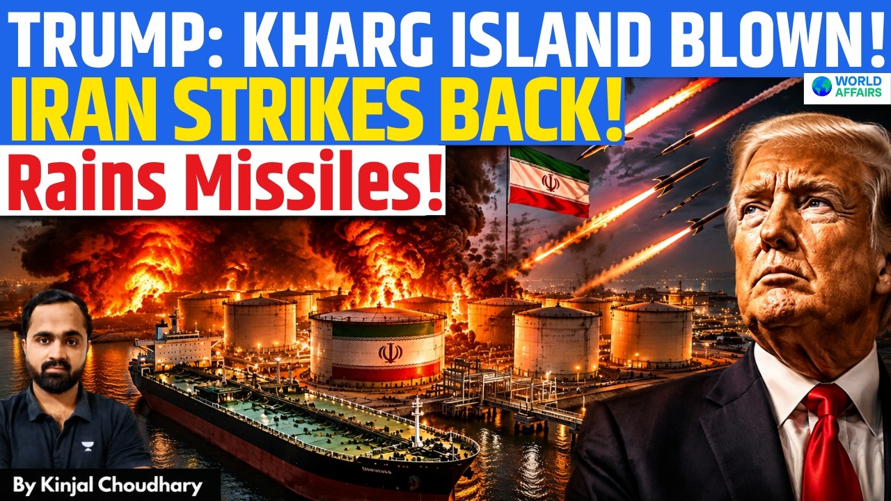 TRUMP CLAIMS IRAN'S OIL HUB - KHARG ISLAND DESTROYED! Iran Strikes UAE & Jordan! | Kinjal
