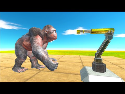 MACHINE GUN VS GIANT UNITS | Animal Revolt Battle Simulator