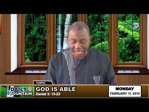 DAILY FOUNTAIN OF FEBRUARY 11, 2019 - RT. REV'D PROF. DAPO ASAJU
