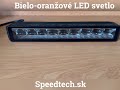LED pracovné svetlo - rampa biela-oranžová / 10-30V / ECE R65, R112 (345x50x65mm) - Video Youtube
