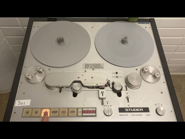 851333 Studer A80 Master Recorder