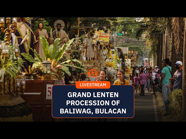 LIVESTREAM: Grand Lenten procession in Baliwag, Bulacan