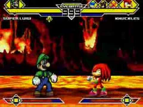 SS Luigi MUGEN Ep.2 - Team Sonic