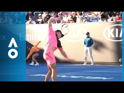 Epic racquet smash from Borna Coric | Australian Open 2018