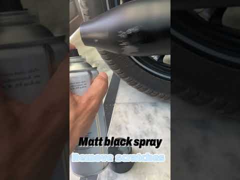 Matt black spray paint…..