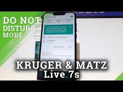 How to Turn On / Off Do Not Disturb in KRUGER & MATZ Live 7s - Set Up Priority Rules